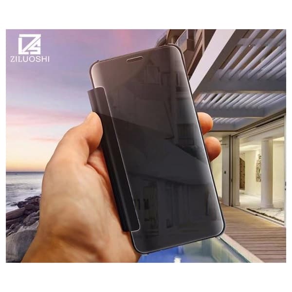 Samsung S9 Flipfodral Clear View Standing Rocket Rosenguld