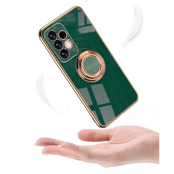Samsung A32 5G Elegant & stødsikkert cover med ringholder fejlfri Svart