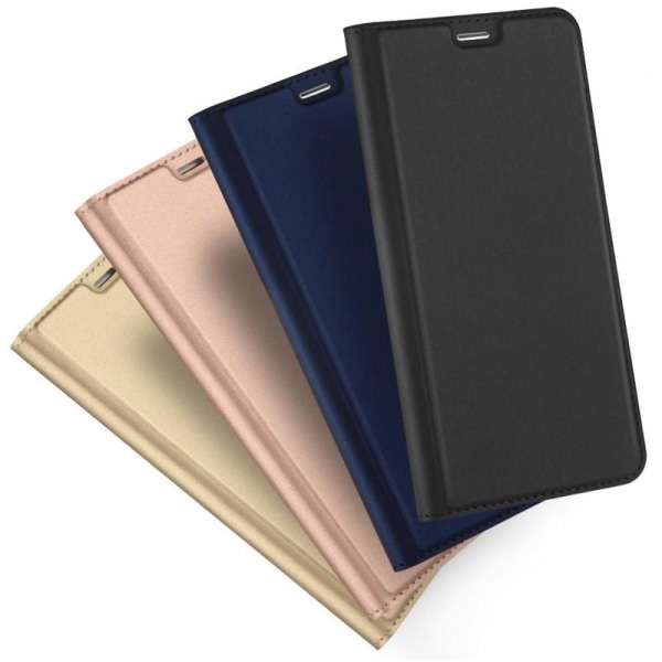 Xperia L1 Flip Case Skin Pro korttilokerolla Svart