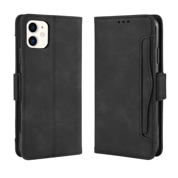 iPhone 14 lompakkokotelo PU-nahkainen 6-POCKET Winston V3 Black