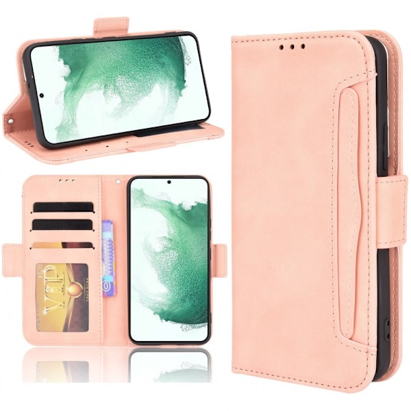 Samsung S22 Plus Plånboksfodral PU-Läder 6-FACK Winston V3 - Rosenguld Rosa guld