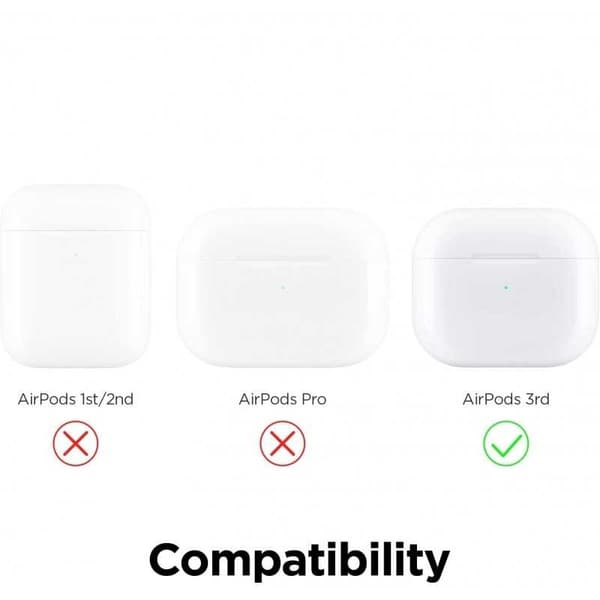 2-Paketti AirPods 3 -pölysuoja Rosenguld