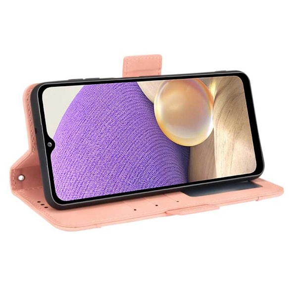 Samsung S24 Plus pung etui PU læder 6-LOMMES Winston V3 - Rose guld