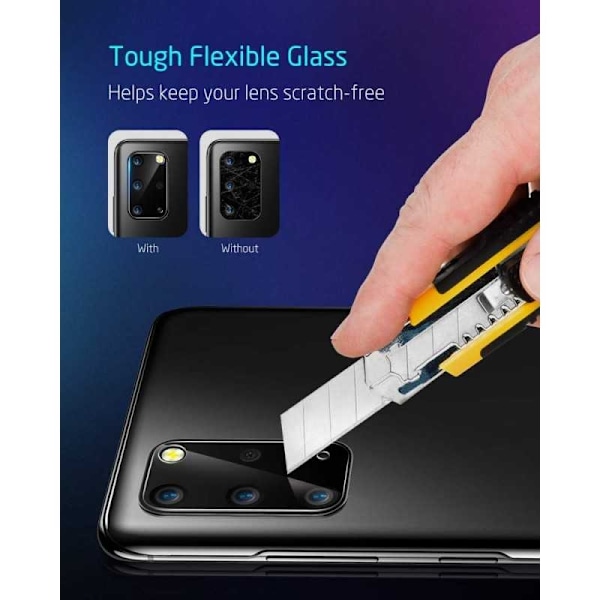 Samsung S20 Plus Kameran suojaus Linssin suojaus Transparent