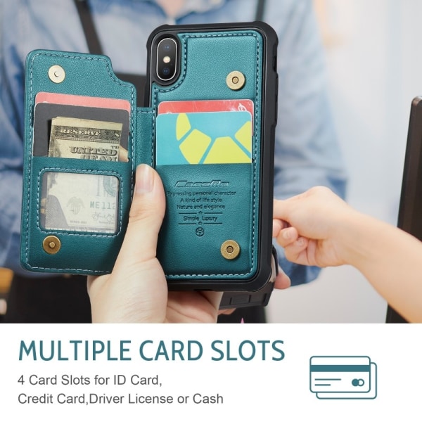 CaseMe iskunkestävä kansi korttitelineen jalusta 4-lokeroinen iP