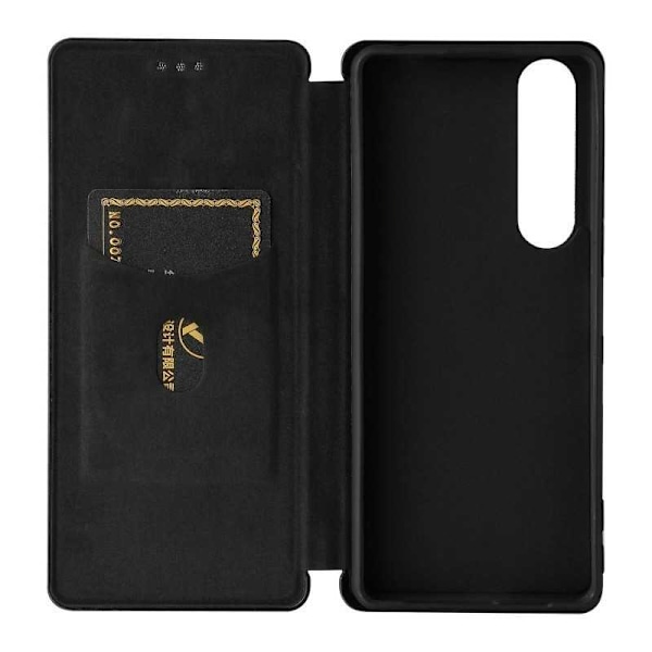 Xperia 5 III Flip Case -korttipaikka CarbonDreams Svart