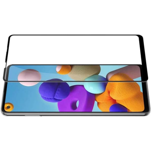 2-PACK Samsung A21s Härdat Glas 0.26mm 2.5D 9H Fullframe Transparent