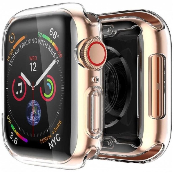 Täysi peittävä erittäin ohut TPU-kotelo Apple Watch Series 6 44m Transparent