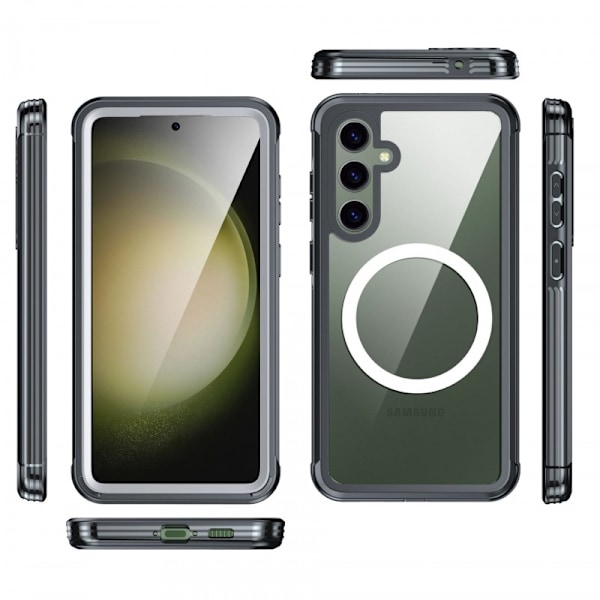 Samsung S23 Plus Heltäckande Magsafe Premium 3D Skal 3in1 ThreeSixty