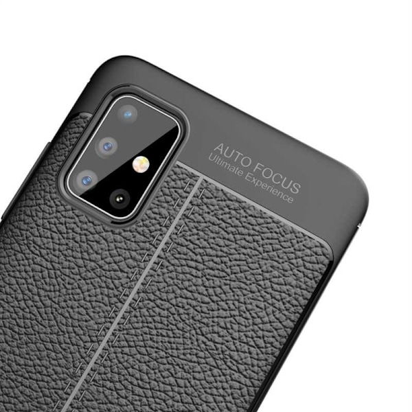 Samsung A41 Stöttåligt & Stötdämpande Skal Lychee Svart