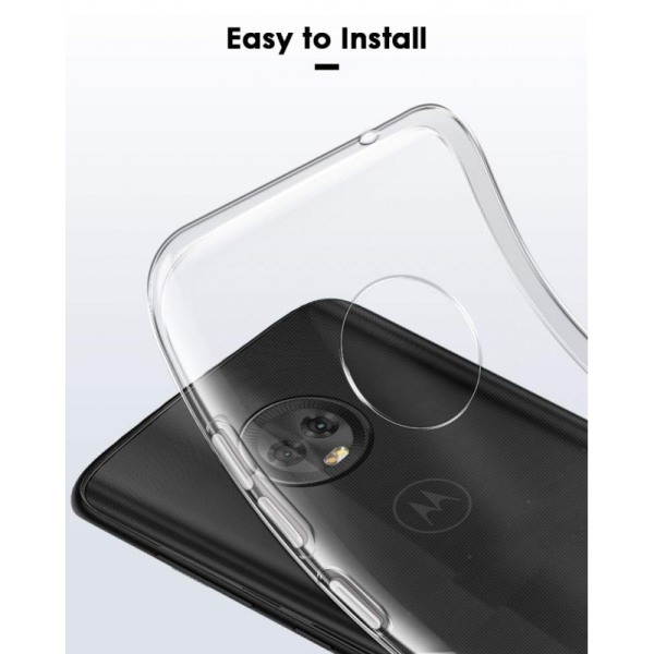 Motorola Moto G7 Plus Yksinkertainen iskuja vaimentava silikonik Transparent