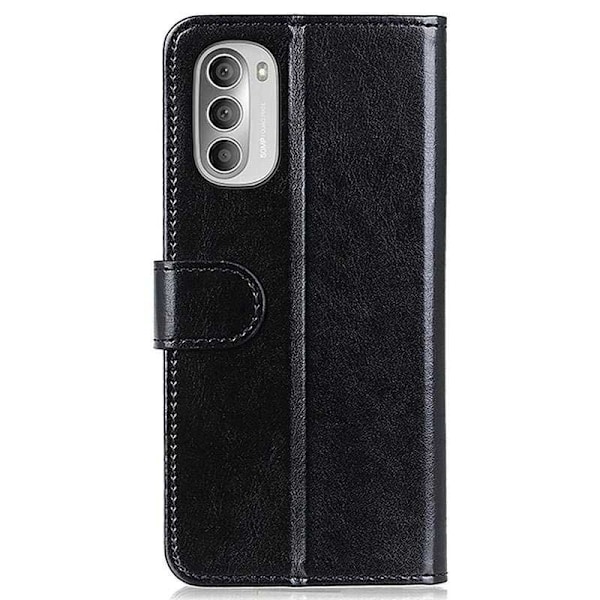 Motorola Edge 30 Pro Plånboksfodral PU-Läder 4-FACK Svart