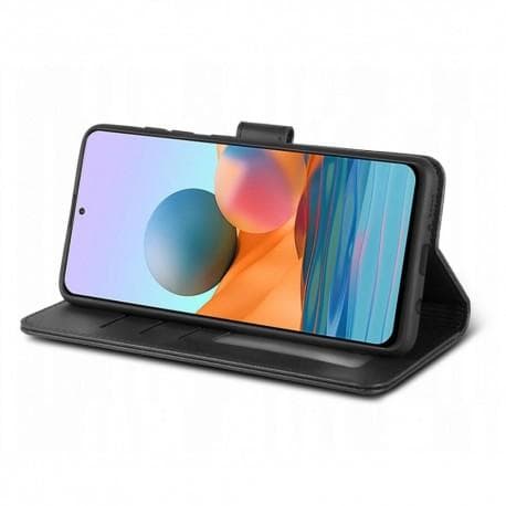 Xiaomi Redmi Note 10 Pro Plånboksfodral PU-Läder 4-FACK Black