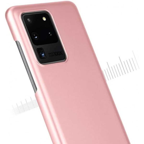 Samsung S20 Ultra -kumipinnoitettu kansi Basic V2 Pink gold