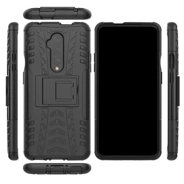OnePlus 7T Pro Stöttåligt Skal med Stöd Active Svart
