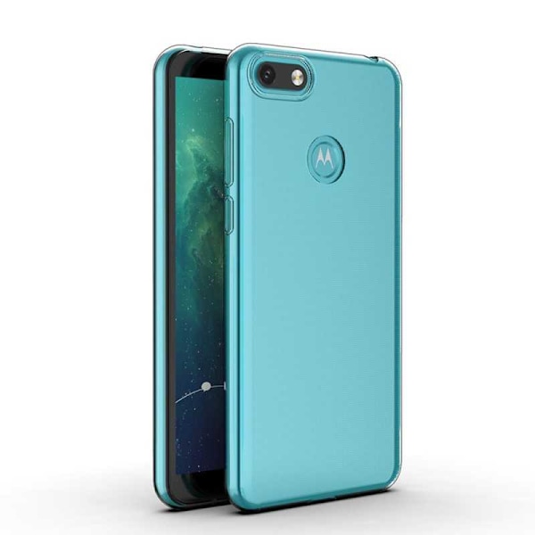 Motorola Moto E6 Play Stødabsorberende Silikone Cover Enkelt Transparent