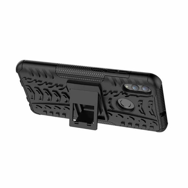 Huawei P Smart 2019 iskunkestävä suojus Active Supportilla Black