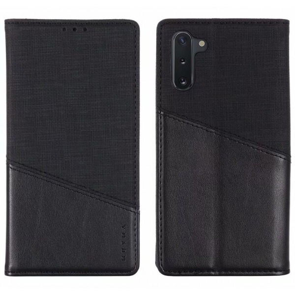 Samsung Note 10 tyylikäs PU-nahkakotelo RFID-estolla Black