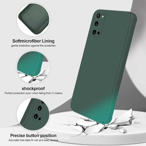 Samsung S20 Plus Gummieret matgrøn skalvæske - grøn