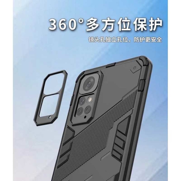 Xiaomi Redmi Note 11 / 11S Stöttåligt Skal med Kickstand ThinArmor V2 Svart