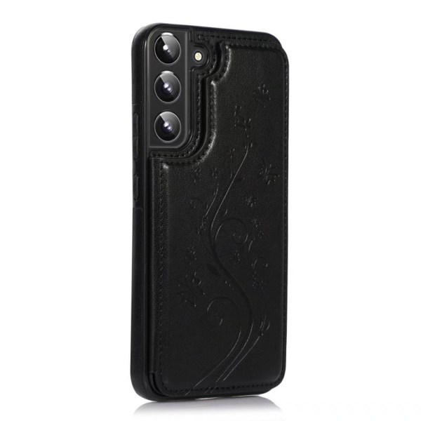 Samsung S22 Plus Shockproof Cover Card Holder 3-SLOT Flippr V2 S Black