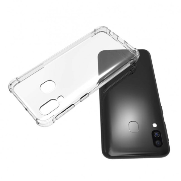 Samsung A40 iskuja vaimentava silikonisuojus Iskunvaimennin (SM- Transparent