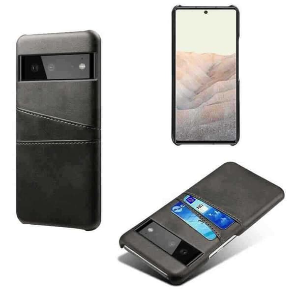 Google Pixel 7A vaimentava korttipidike Retro V2 Black