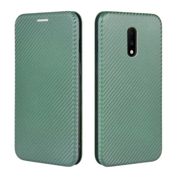 OnePlus 7 Flip Case -korttipaikka CarbonDreams Green Green