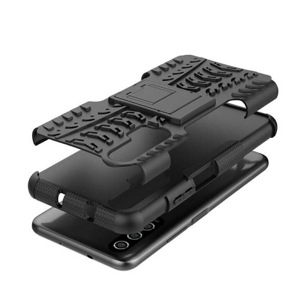 Huawei Nova 5T iskunkestävä suojus Active Supportilla Black