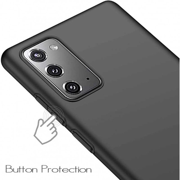 Samsung Note 20 Ultraohut kumipinnoitettu mattamusta Cover Basic V2 Black