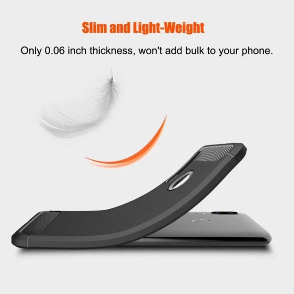 Motorola Moto E6 Plus Shockproof Shell SlimCarbon Black