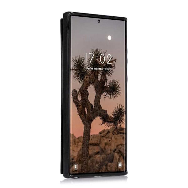 Samsung S23 Ultra Stöttåligt Skal Korthållare 3-FACK Flippr V2 Svart Svart