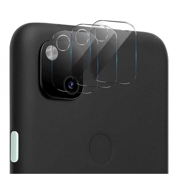 2-PACK Google Pixel 4a 4G/LTE Kamera Skydd Linsskydd Transparent