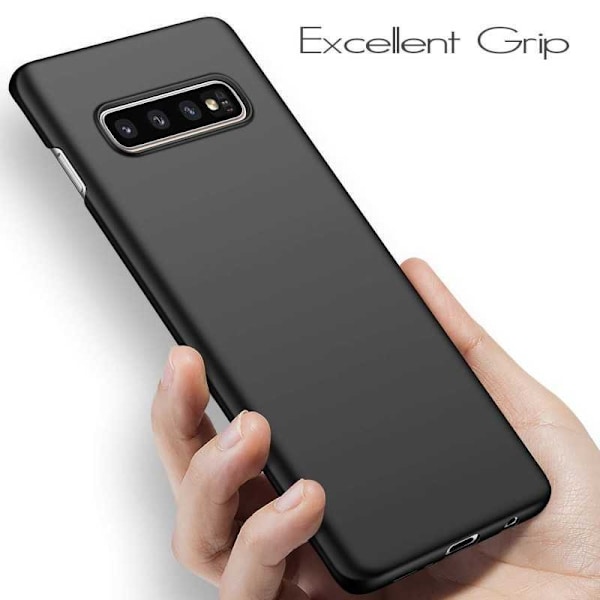 Samsung S10e Ultratunn Gummibelagd Mattsvart Skal Svart