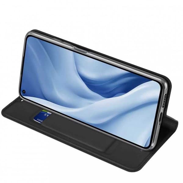 Xiaomi Mi 11 Lite Flipfodral Smooth Kortfack Black