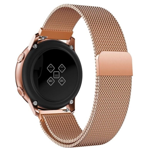 Samsung Galaxy Watch Active 2 Armbånd Milanese Loop Rose Gold Black