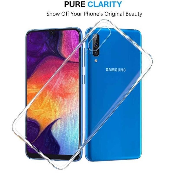Samsung A50 Stöttåligt Genomskinligt Skal Simple (SM-A505FN) Transparent