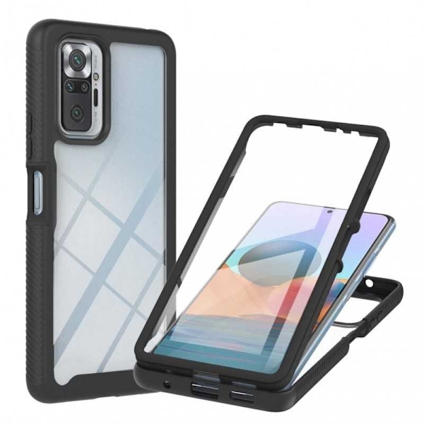 Redmi Note 10 Pro 4G Heltäckande Premium 3D Skal ThreeSixty Svart