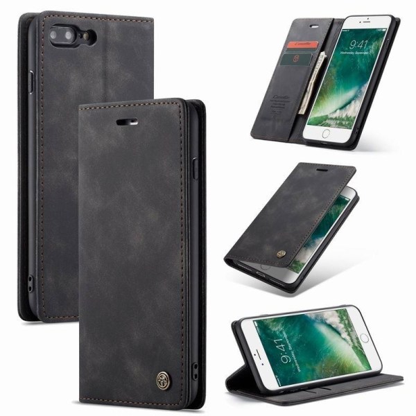 iPhone 7 Plus Exclusive & Elegant Flip Case CaseMe 3-FACK Black