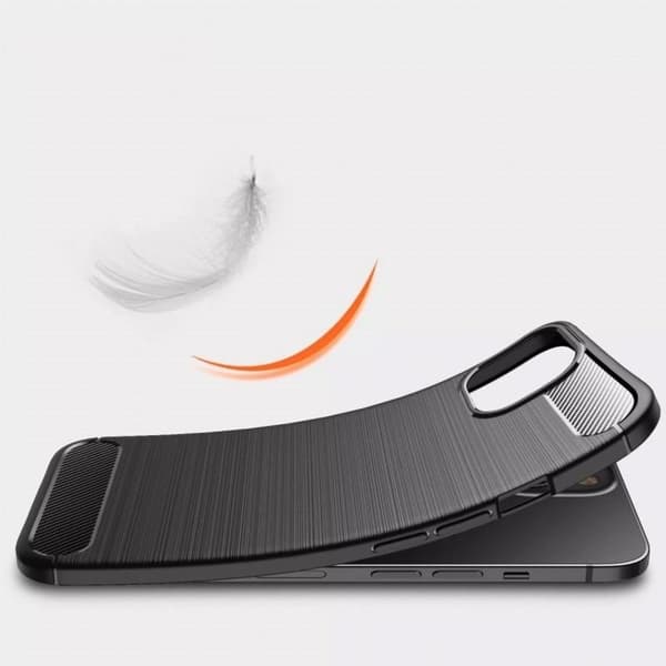 iPhone 14 Plus Stöttåligt Skal SlimCarbon Svart