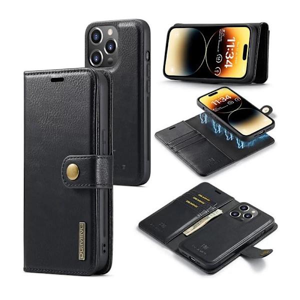 Mobil lommebok magnetisk DG Ming iPhone 15 Pro Max Black