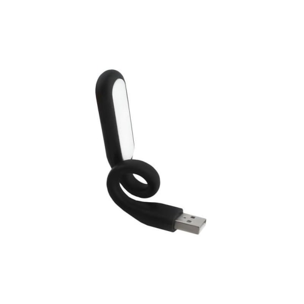 2-PACK Flexibel USB-Silikonlampa till Bärbar Dator Svart