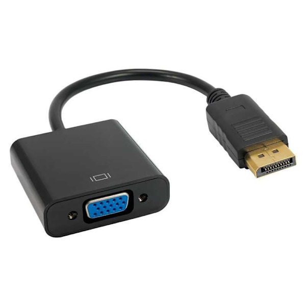 Signalkonverterare DisplayPort (m) / VGA (f) Adapter Svart