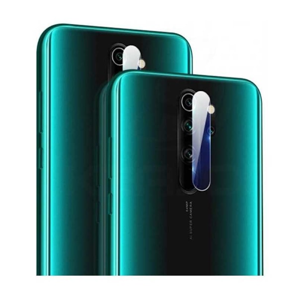 2-PACK Redmi Note 8 Pro -kameran linssinsuojus Transparent