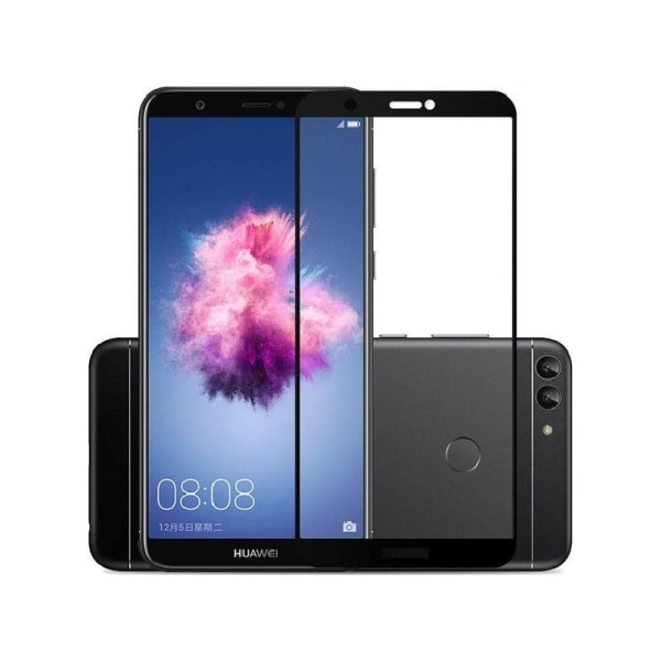 Huawei P Smart Hærdet Glas 0,26mm 2,5D 9H Fullframe Black
