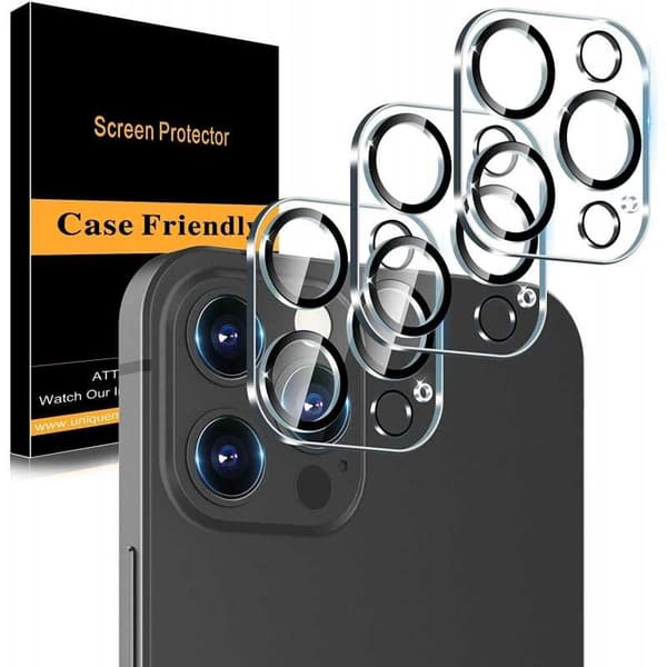 2-PACK iPhone 12 Pro Max Skydd Linsskydd Kameraskydd Transparent