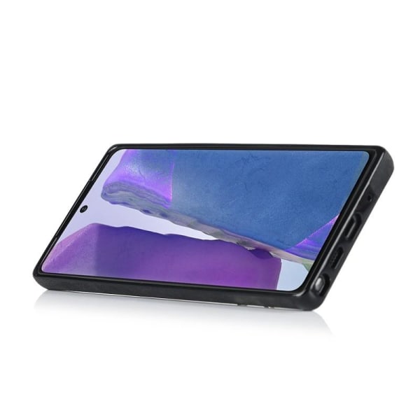 Samsung Note 20 mobildeksel med kortholder Retro V4 Black