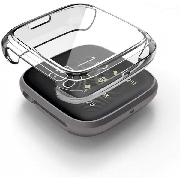 Täysi peittävä erittäin ohut TPU-suojus Fitbit Versa 2 Liquid Transparent