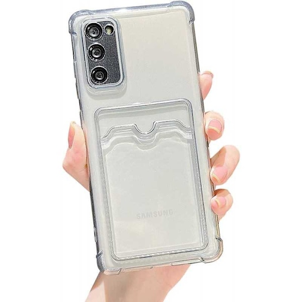 Stødsikkert cover med kortrum Samsung S20 FE Transparent