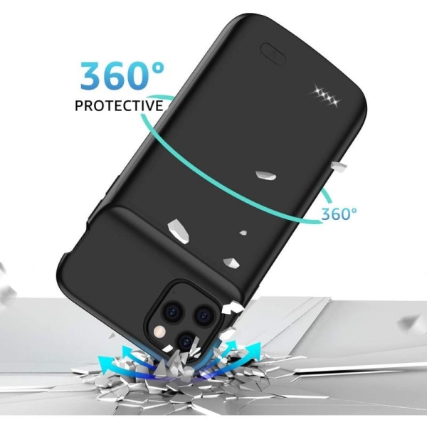 iPhone 12 Pro eksklusivt støtsikkert batterideksel Titan V2 4800 Black